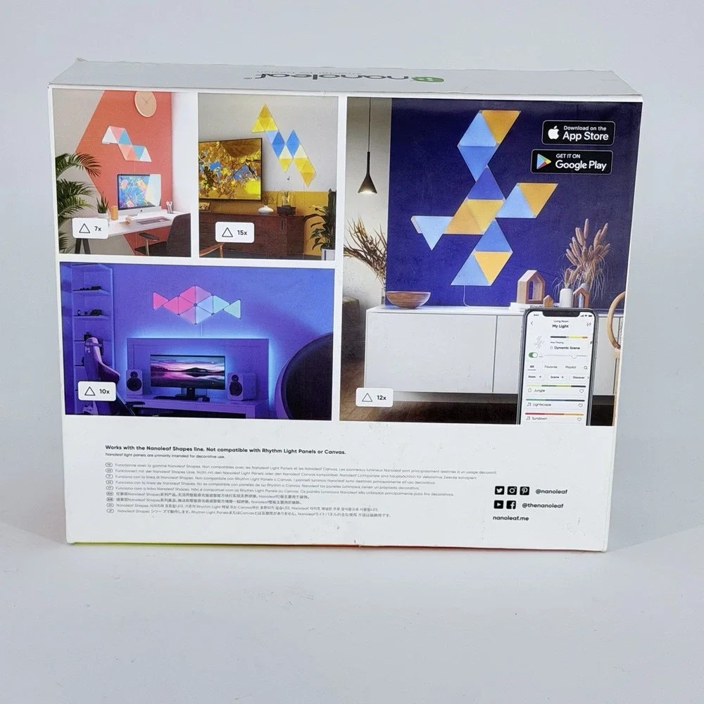 Nanoleaf Shapes Triangles Expansion Pack 3 Panels NL47-0001TW-3PK
